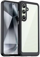 Gigapack GP-161636 szilikon telefonvédő ütésállóság, átlátszó hátlap, fekete kép