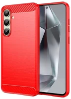 Gigapack GP-161668 szilikon telefonvédő ütésállóság, karbon minta, piros kép