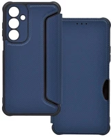 Gigapack GP-161723 Samsung a16  tok álló, bőr hatású flip, karbon minta, sötétkék kép