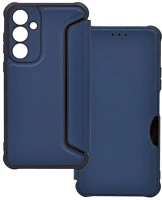 Gigapack GP-161724 Samsung s24 fe 5g  tok álló, bőr hatású flip, karbon minta, sötétkék kép