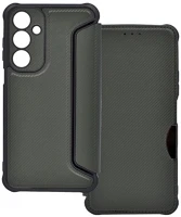 Gigapack GP-161725 Samsung a16  tok álló, bőr hatású flip, karbon minta, sötétzöld kép