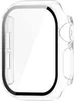 Gigapack GP-162651 Apple watch series 10 42mm  műanyag keret bumper, ütésállóság + kijelzővédő üveg, átlátszó kép