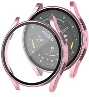 Gigapack GP-162677 Samsung watch 7 40mm  műanyag keret bumper, ütésállóság + kijelzővédő üveg, rozéarany kép