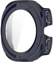 Gigapack GP-162689 Samsung watch ultra esim 47mm  műanyag keret bumper, ütésállóság + kijelzővédő üveg, sötétkék kép