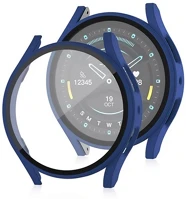 Gigapack GP-162691 Samsung watch 7 esim 40mm  műanyag keret bumper, ütésállóság + kijelzővédő üveg, sötétkék kép