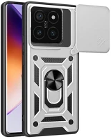 Gigapack GP-162894 Xiaomi 14t pro 5g  defender szilikon telefonvédő ütésállóság, kameravédő, ezüst kép