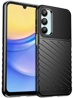 Gigapack GP-163086 Samsung a16 4g  szilikon telefonvédő ütésállóság, dombor minta, fekete kép