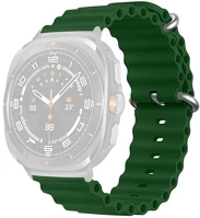 Gigapack GP-163496 Samsung watch ultra esim 47mm  pótszíj egyedi méret, hullám, sötétzöld kép