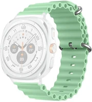 Gigapack GP-163497 Samsung watch ultra esim 47mm  pótszíj egyedi méret, hullám, világoszöld kép