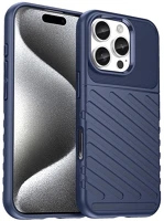 Gigapack GP-163628 szilikon telefonvédő ütésállóság, dombor minta, sötétkék kép