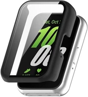 Gigapack GP-164082 Samsung fit 3  műanyag keret bumper, ütésállóság + kijelzővédő üveg, fekete kép