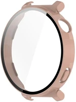 Gigapack GP-164089 Huawei watch gt 5 pro 42mm  műanyag keret bumper, ütésállóság + kijelzővédő üveg, rózsaszín kép