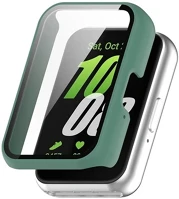 Gigapack GP-164102 Samsung fit 3  műanyag keret bumper, ütésállóság + kijelzővédő üveg, sötétzöld kép