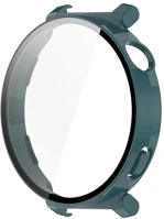 Gigapack GP-164108 Huawei watch gt 5 pro 42mm  műanyag keret bumper, ütésállóság + kijelzővédő üveg, sötétzöld kép