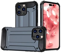 Gigapack GP-164422 defender szilikon telefonvédő ütésállóság, fémhatás, sötétkék kép