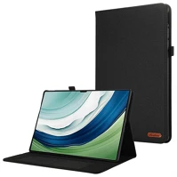 Gigapack GP-164656 Huawei matepad pro 12.2  tok álló, bőr hatású flip, textil hatás, fekete kép