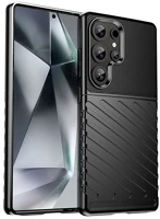 Gigapack GP-165133 szilikon telefonvédő ütésállóság, dombor minta, fekete kép