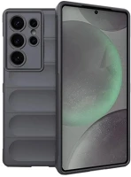 Gigapack GP-165163 Samsung s25 ultra szilikon telefonvédő ütésállóság, 3d, sötétszürke kép