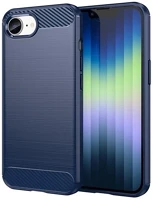 Gigapack GP-165211 Szilikon telefonvédő ütésállóság, karbon minta, SÖTÉTKÉK kép