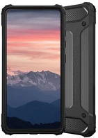 Gigapack GP-166267 defender szilikon telefonvédő ütésállóság, fémhatás, fekete kép