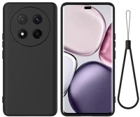 Gigapack GP-166703 Honor magic7 lite  szilikon telefonvédő matt, prémium + kézpánt, fekete kép