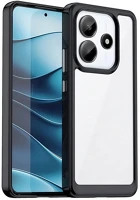 Gigapack GP-166715 Szilikon telefonvédő ütésállóság, átlátszó hátlap, FEKETE kép