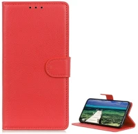 Gigapack GP-166803 Redmi note 14 5g  tok álló, bőr hatású flip, prémium, piros kép