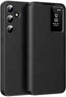 Gigapack GP-166907 Samsung s24  tok álló aktív flip, smart view cover, fekete kép