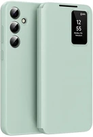 Gigapack GP-166957 Samsung s25 plus  tok álló aktív flip, smart view cover, világoszöld kép