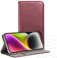 Gigapack GP-167225 Redmi note 14 4g  tok álló, bőr hatású flip, asztali tartó, burgundy kép