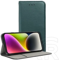 Gigapack GP-167246 Redmi note 14 4g  tok álló, bőr hatású flip, asztali tartó, sötétzöld kép
