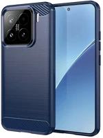 Gigapack GP-167786 Xiaomi 15  szilikon telefonvédő ütésállóság, karbon minta, sötétkék kép