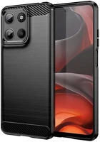 Gigapack GP-168059 Szilikon telefonvédő ütésállóság, karbon minta, FEKETE kép