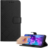 Gigapack GP-168096 Honor x8c  tok álló, bőr hatású flip, prémium, fekete kép