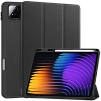Gigapack GP-168359 Xiaomi pad 7 pro  tok álló, bőr hatású aktív flip, ceruza tartó, fekete kép