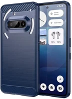 Gigapack GP-168492 Szilikon telefonvédő ütésállóság, karbon minta, SÖTÉTKÉK kép