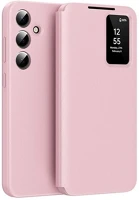 Gigapack GP-168496 Samsung a55 5g  tok álló aktív flip, smart view cover, rózsaszín kép
