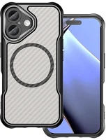 Gigapack GP-168574 Iphone 16  szilikon telefonvédő ütésállóság, magsafe, fekete kép