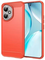 Gigapack GP-170336 Honor 400  szilikon telefonvédő ütésállóság, karbon minta, piros kép