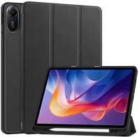 Gigapack GP-171811 Redmi pad 2  tok álló, bőr hatású aktív flip, ceruza tartó, fekete kép