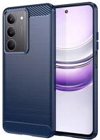 Gigapack GP-171942 szilikon telefonvédő ütésállóság, karbon minta, sötétkék kép