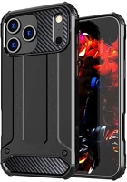 Gigapack GP-173260 defender szilikon telefonvédő ütésállóság, fémhatás, fekete kép