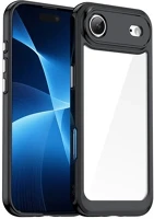 Gigapack GP-173618 szilikon telefonvédő ütésállóság, átlátszó hátlap, fekete kép