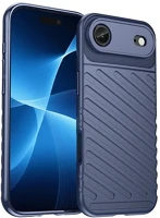 Gigapack GP-173626 szilikon telefonvédő ütésállóság, dombor minta, sötétkék kép