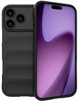 Gigapack GP-173633 Iphone 17 pro  szilikon telefonvédő ütésállóság, 3d, fekete kép
