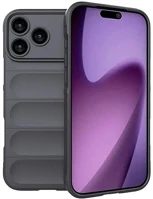 Gigapack GP-173648 Iphone 17 pro max  szilikon telefonvédő ütésállóság, 3d, sötétszürke kép
