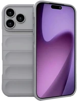 Gigapack GP-173662 Iphone 17 pro  szilikon telefonvédő ütésállóság, 3d, világosszürke kép