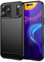Gigapack GP-173681 szilikon telefonvédő ütésállóság, karbon minta, fekete kép