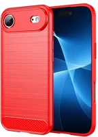 Gigapack GP-173685 Iphone 17 air  szilikon telefonvédő ütésállóság, karbon minta, piros kép