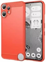 Gigapack GP-176294 szilikon telefonvédő ütésállóság, karbon minta, piros kép